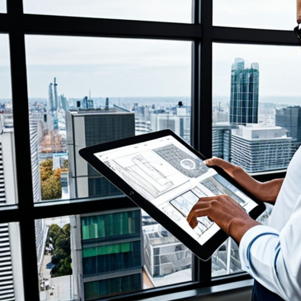 **

"A professional architect, fully clothed in a stylish and appropriate outfit, reviewing blueprints on a digital tablet in a bright, modern architectural office. Large windows overlook a cityscape. Safe for work, appropriate content, perfect anatomy, natural proportions, professional setting, well-formed hands, proper finger count, family-friendly, modest clothing."

**
