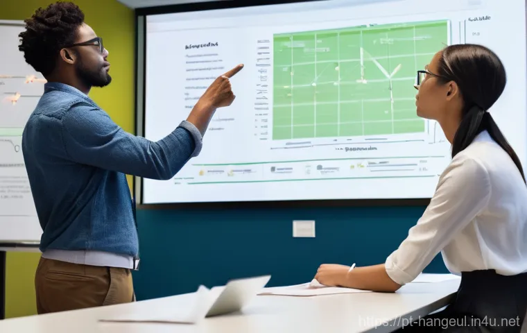 한글 문서에서 수식 입력 - **Prompt:** "A vibrant, dynamic image of a person (gender-neutral, perhaps a researcher or student) ...